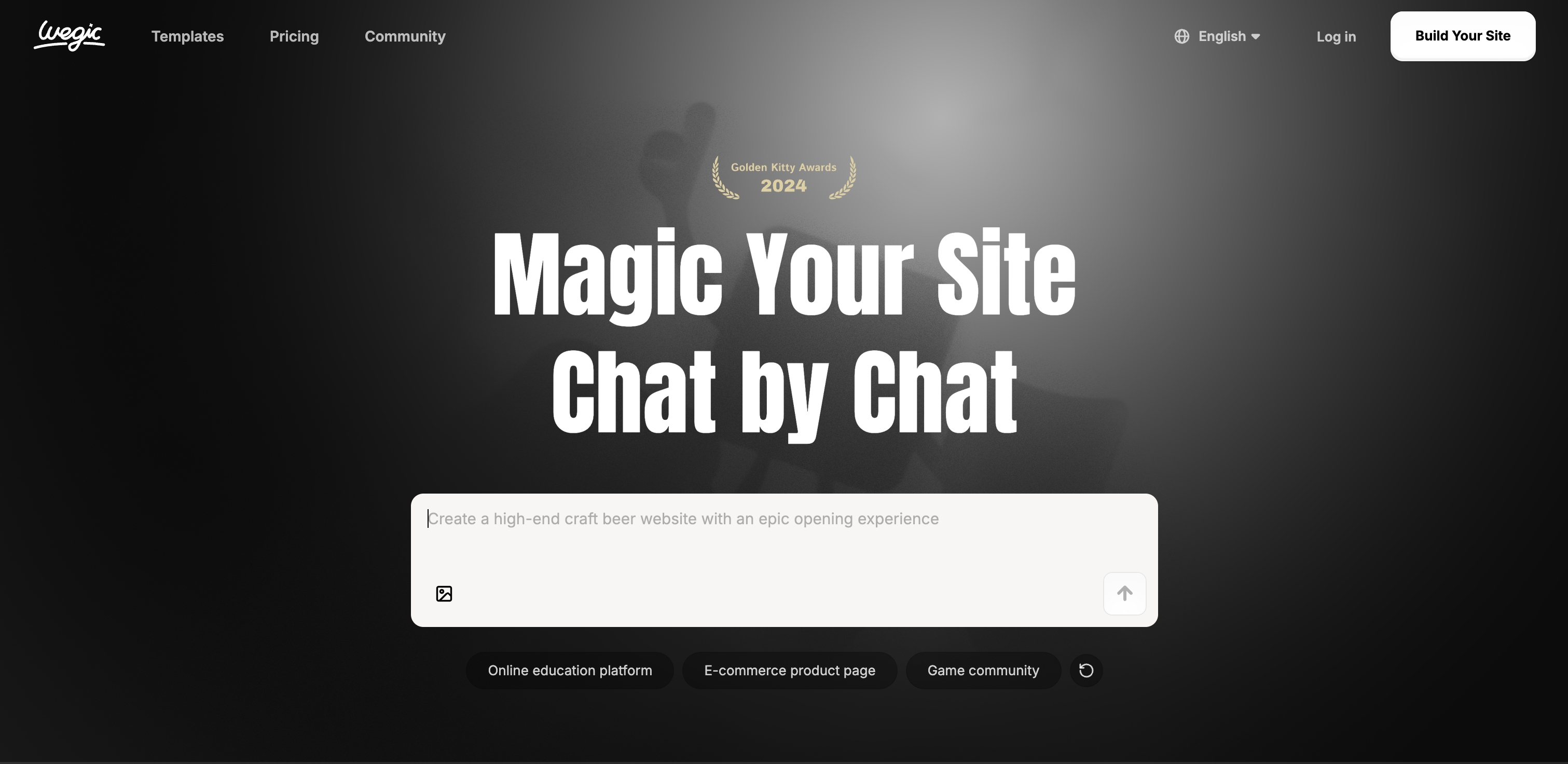 Wegic website screenshot